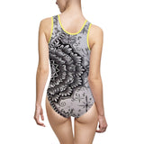 Women's Classic One-Piece Swimsuit - Mandala and Stars (001) Design