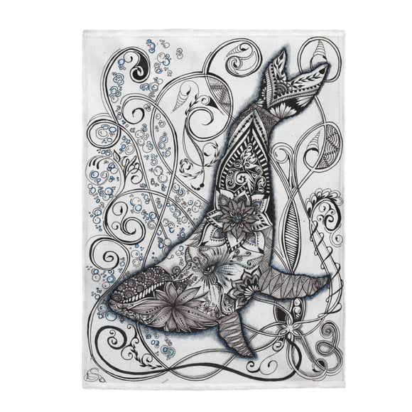 Throw Blanket (30x40/50x60/60x80) - Whale (1004) Design