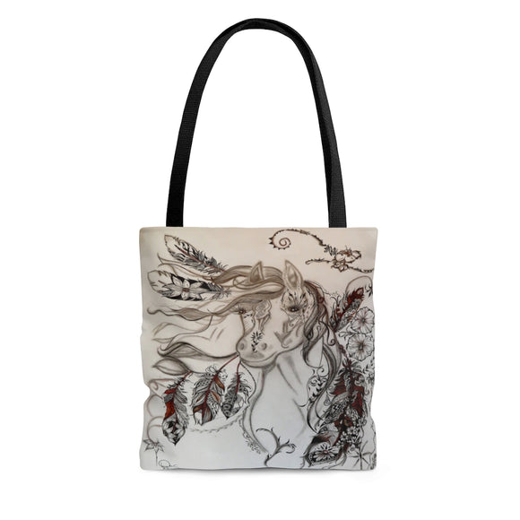 Trendy Purse or Mens Satchel / Tote - Horse Indian Feathers (1005) Design