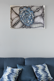 Canvas - Zen Blue Flower (008) Design