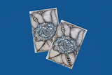 Bookmark - Zen Blue Flower (008) Design