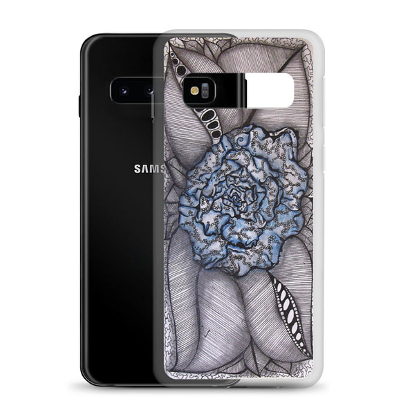Samsung Case Zen Blue Flower