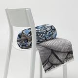 Throw Blanket (50x60) - Zen Blue Flower (008) Design